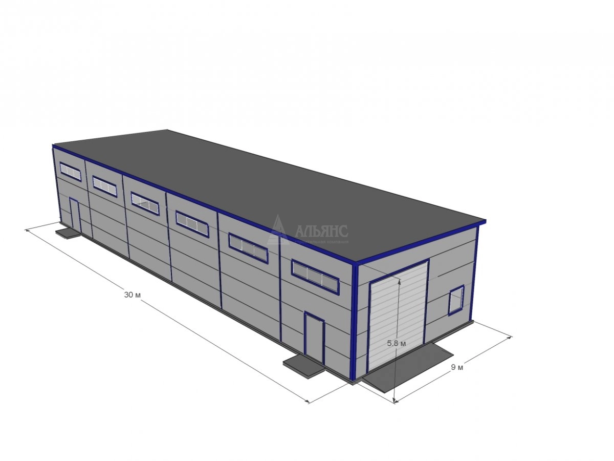3D визуализация СТО из сэндвич-панелей - фото 14