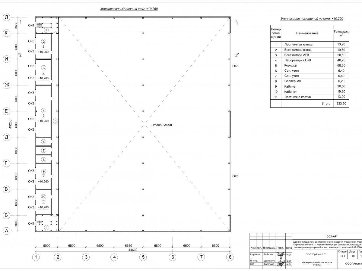Планировка Склад-ангар из сэндвич-панелей -  фото 7