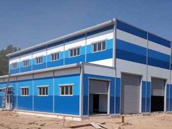 Грузовое СТО из сэндвич-панелей