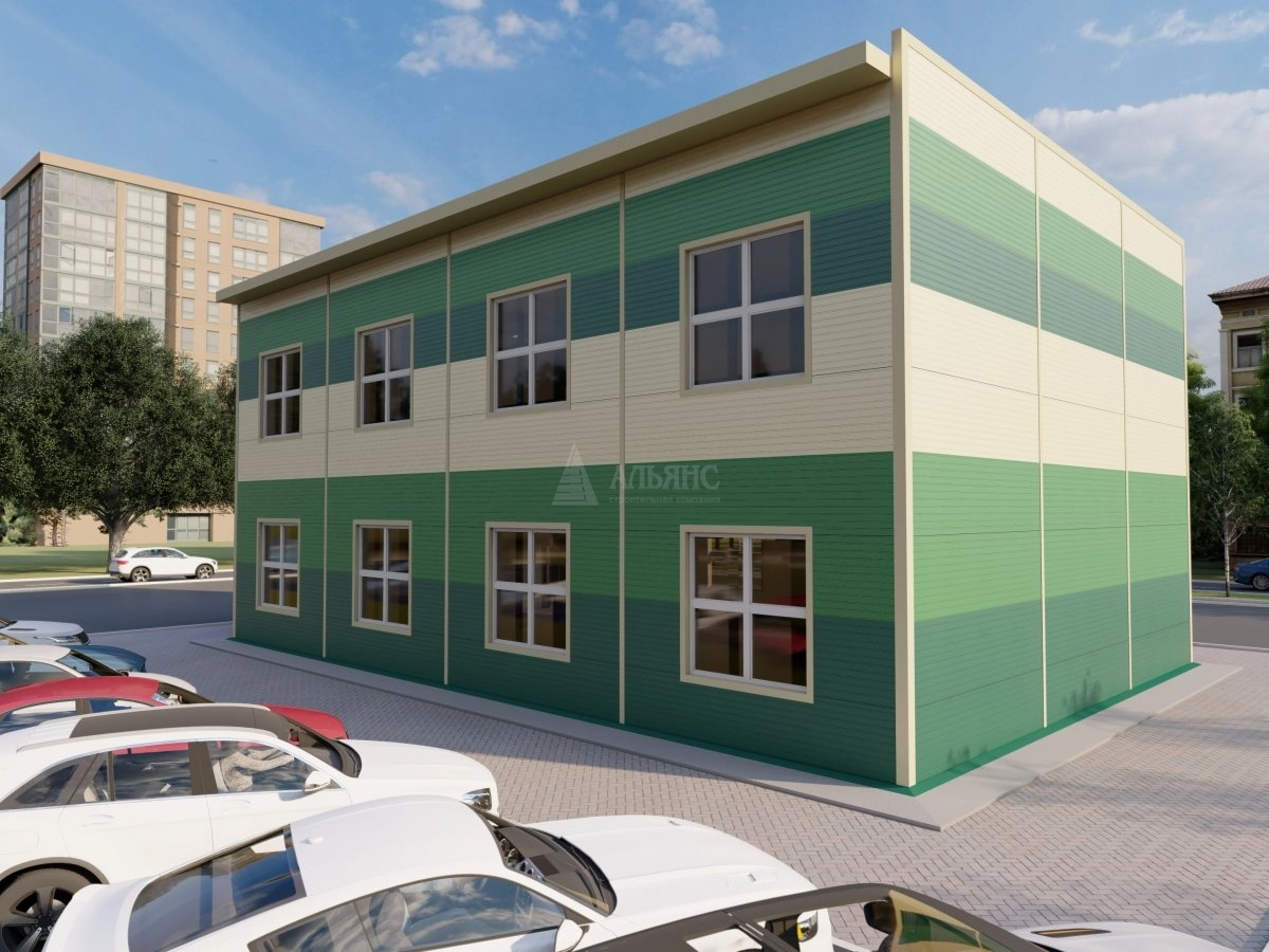 3D визуализация Офис из сэндвич-панелей - фото 3